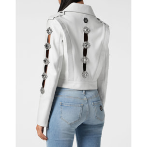 PHILIPP PLEIN Leather Biker