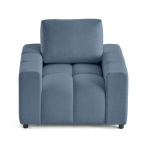 Crocus - fauteuil en tissu - Bleu