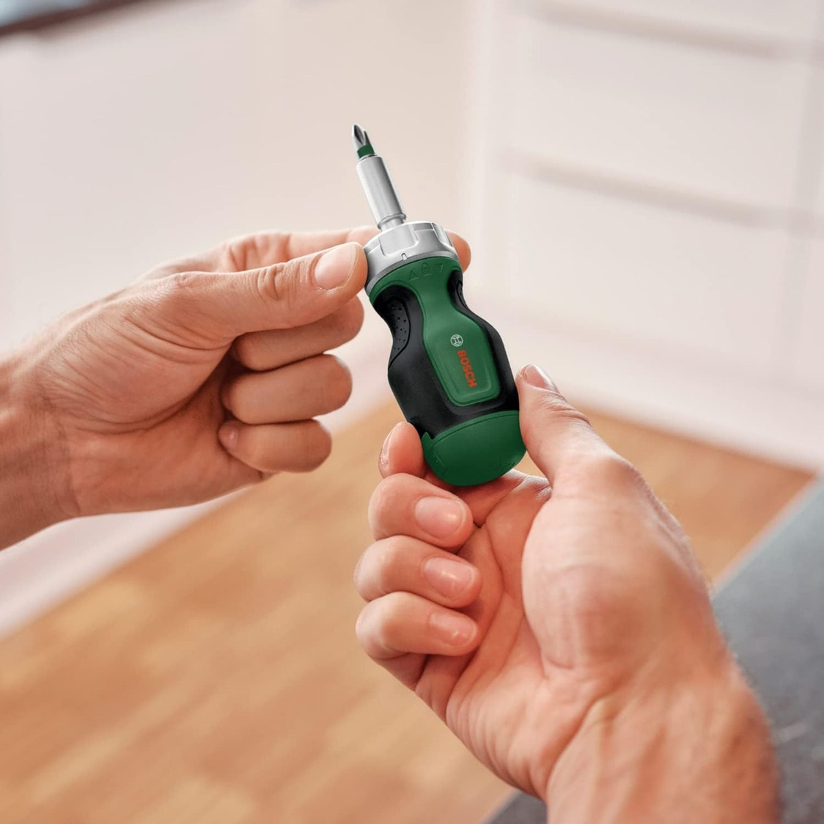 Tournevis court à cliquet avec 6 embouts - BOSCH - 1600A032UY