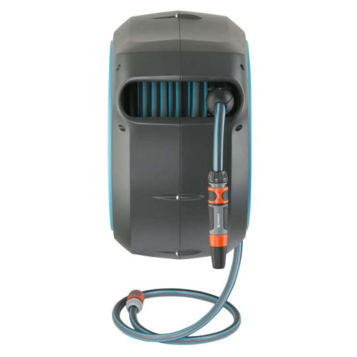 Dévidoir automatique mural RollUp XL - 35 m - Bleu turquoise - GARDENA - 18630-20
