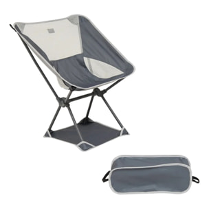 Chaise camping pliable gris