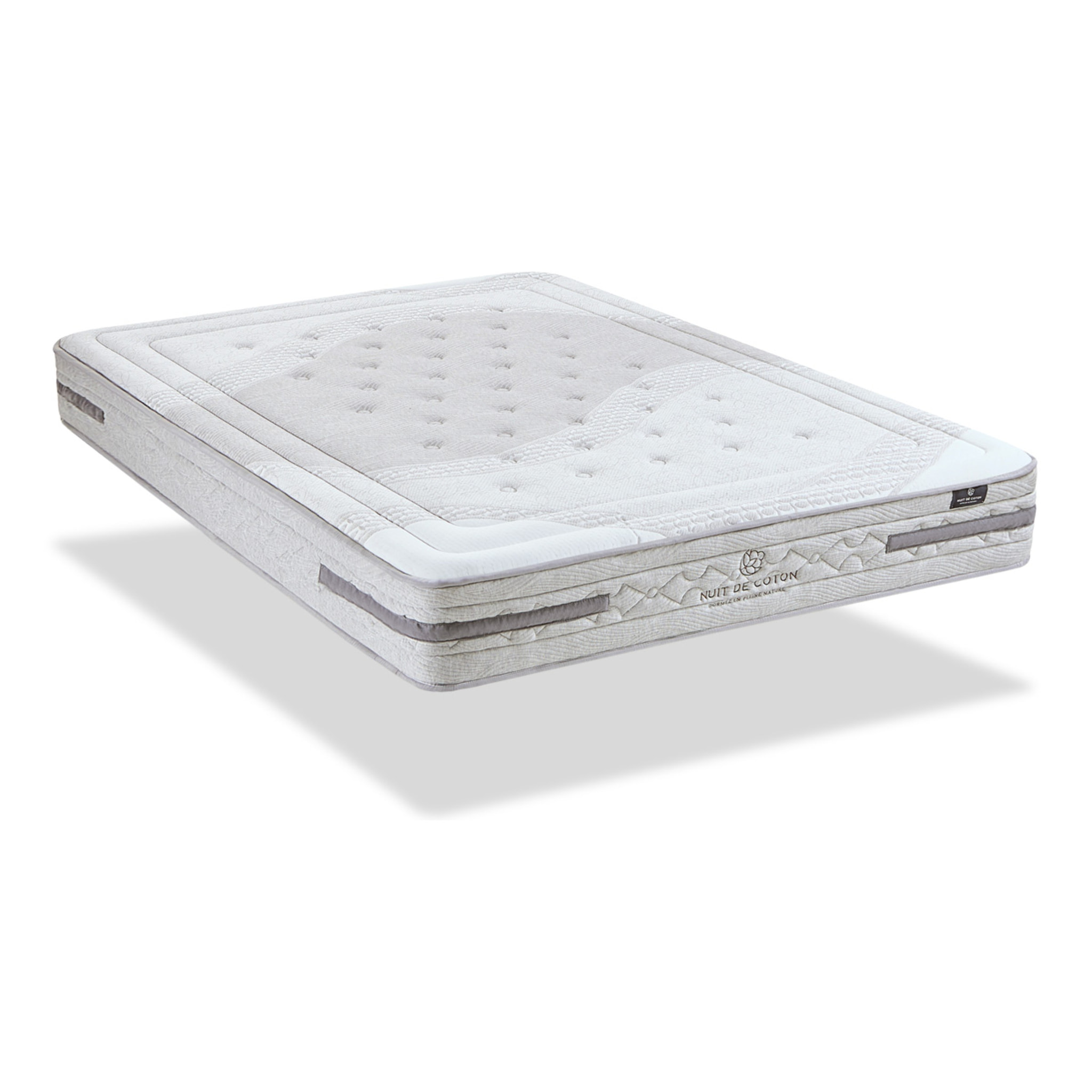 Matelas Hybride Sérénade, Soutien ferme, 26 cm, Ressorts Ensachés & Latex Naturel, Mousse Haute Densité