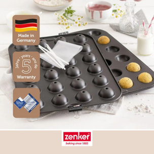 Set moule cake pop bâtonnets et sachets transparents 38 x 26 cm Zenker Special Creative