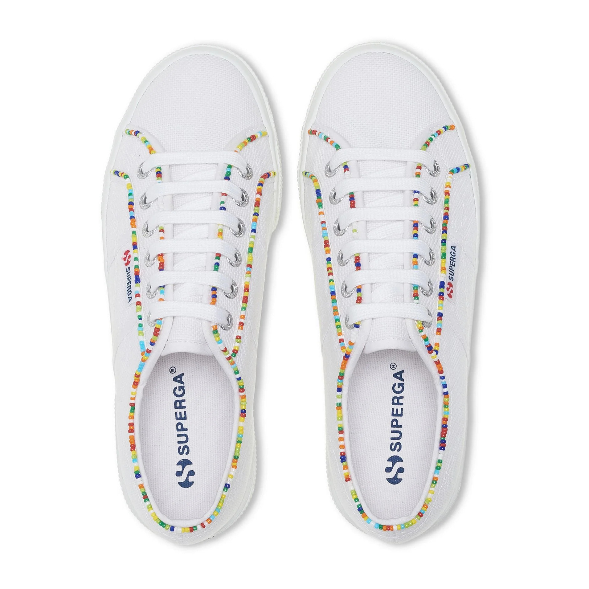 Scarpe da donna Superga Grigio 2740 MULTICOLOR BEADS.