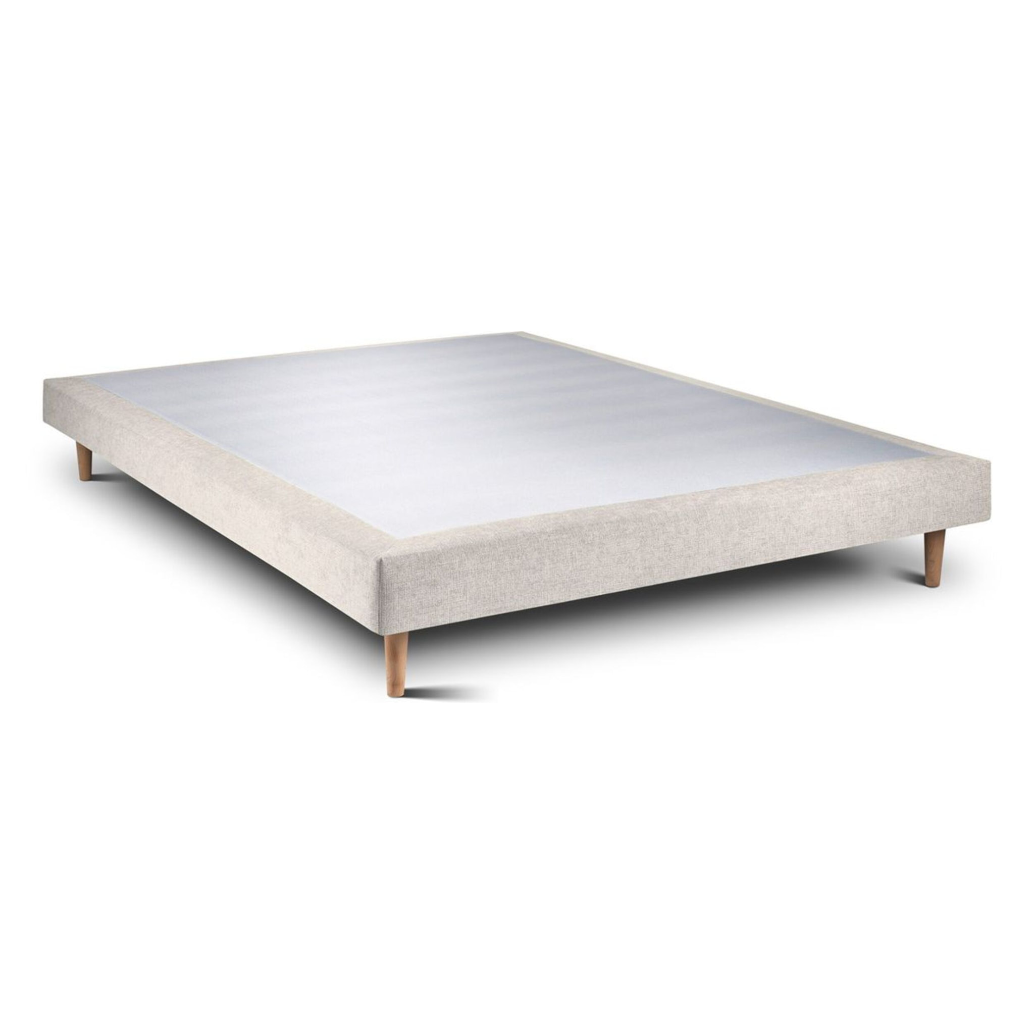 Sommier Tapissier Tissu Ep14 - pieds bois