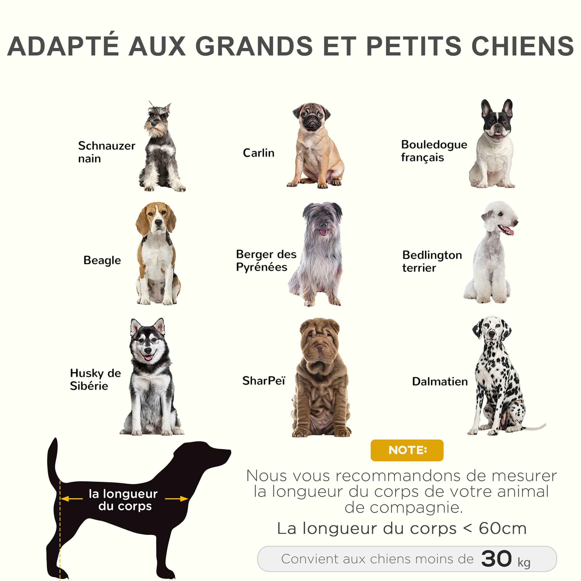 Lit sur pieds pour chien chat lit de camp animal lit surélevé Oxford textilène micro-perforé dim. 92L x 76l x 18H cm marron