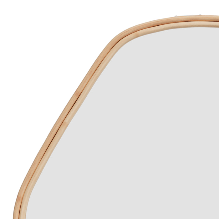 Miroir organique en rotin 76,5x53 cm - Tseri