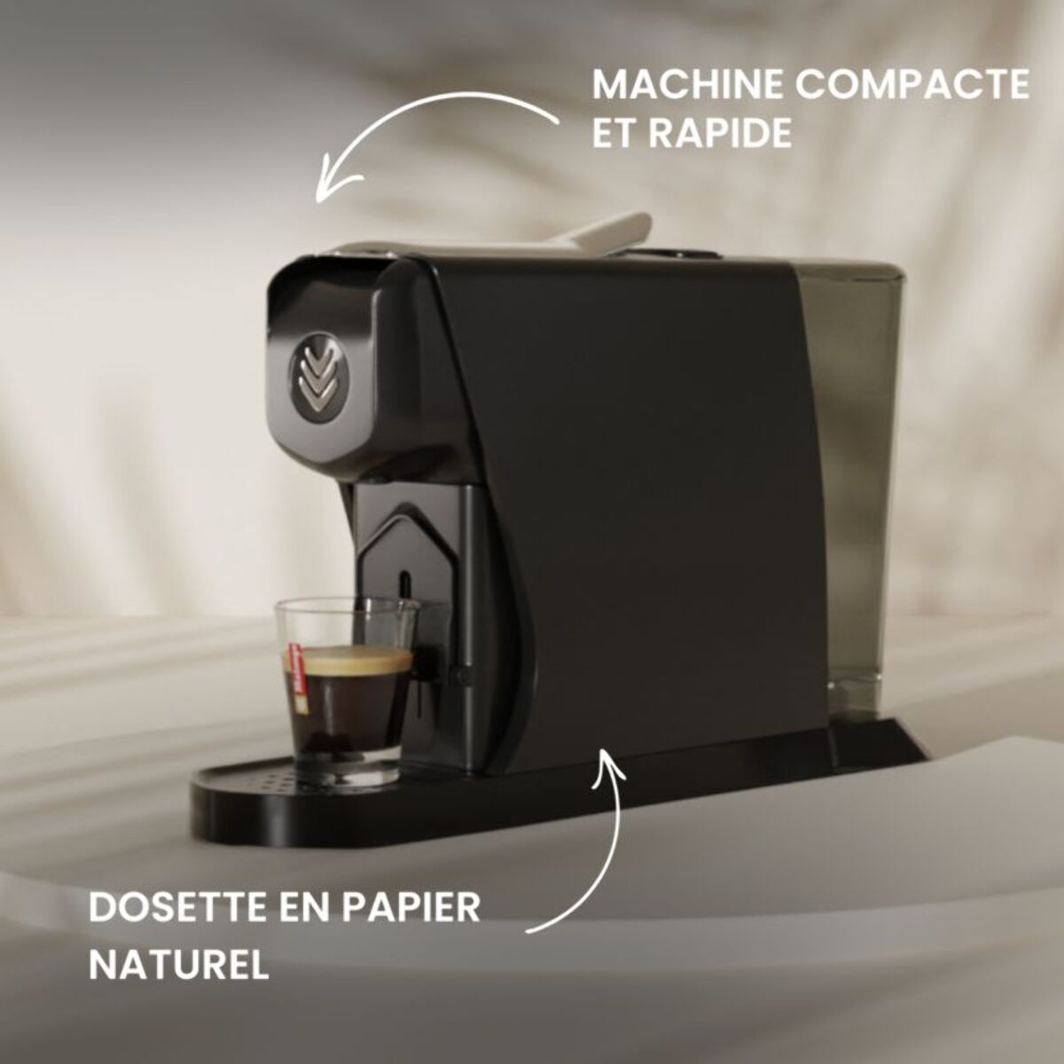 Cafetière à dosette MALONGO EOH NOIR MAT