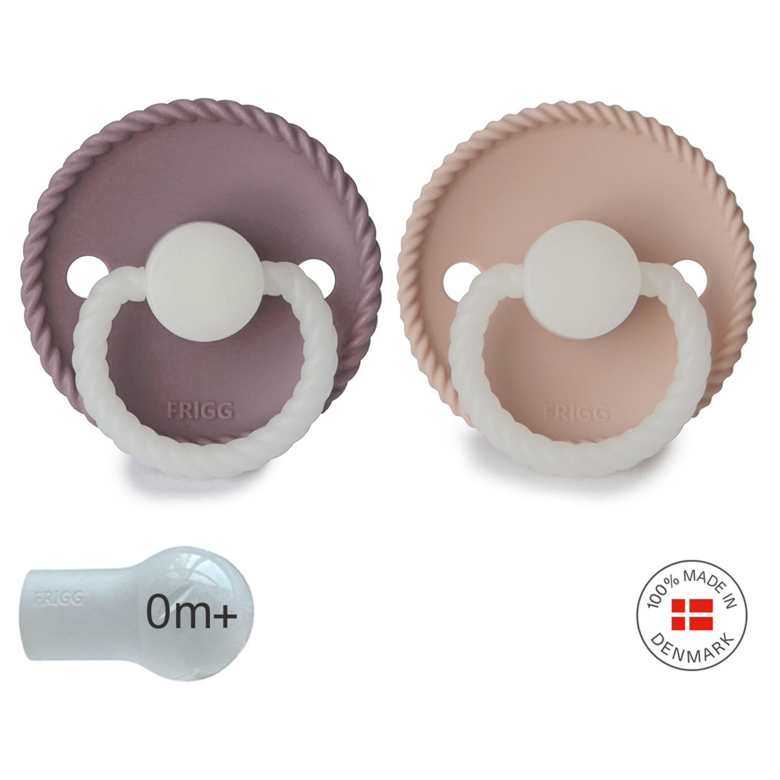 Frigg Pack 2 Chupetes Night Silicona Rope