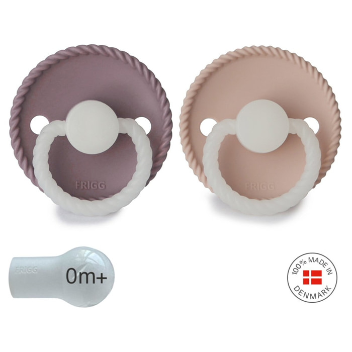 Frigg Pack 2 Chupetes Night Silicona Rope