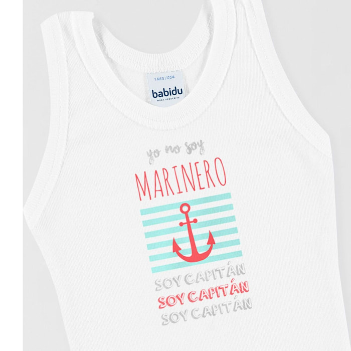 Body bebé tirantes personalizado frases