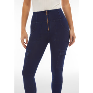 Jeggings WR.UP® stile cargo con vita alta e lunghezza 7/8