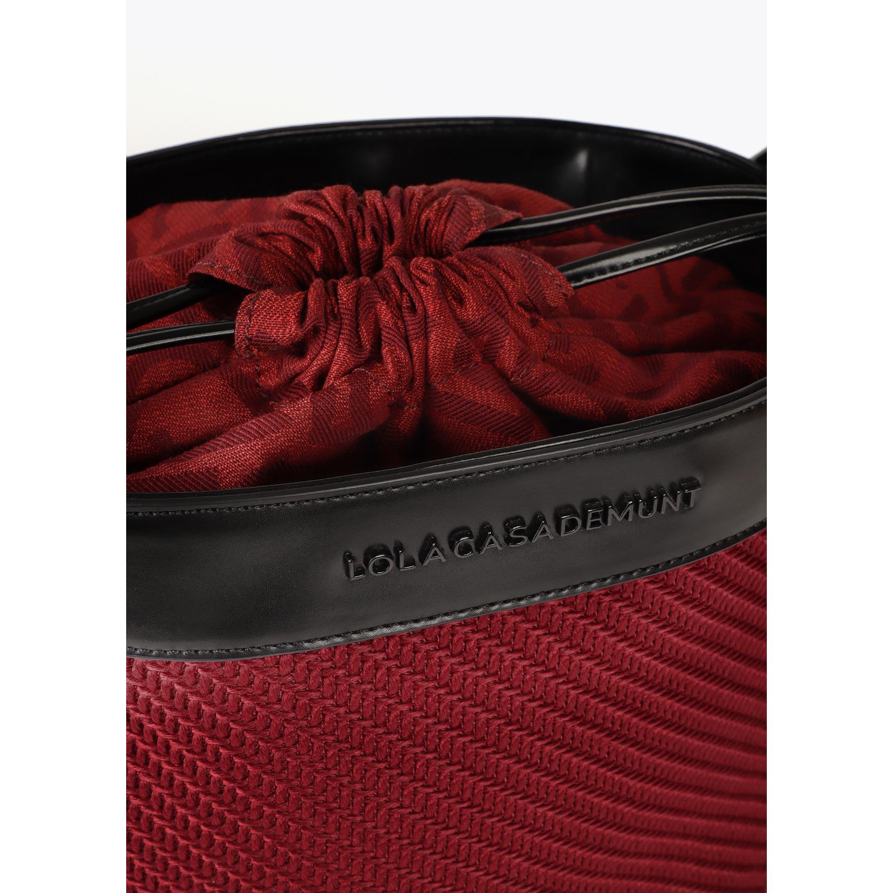 Borsa Hobo in Tessuto ed Effetto Pelle