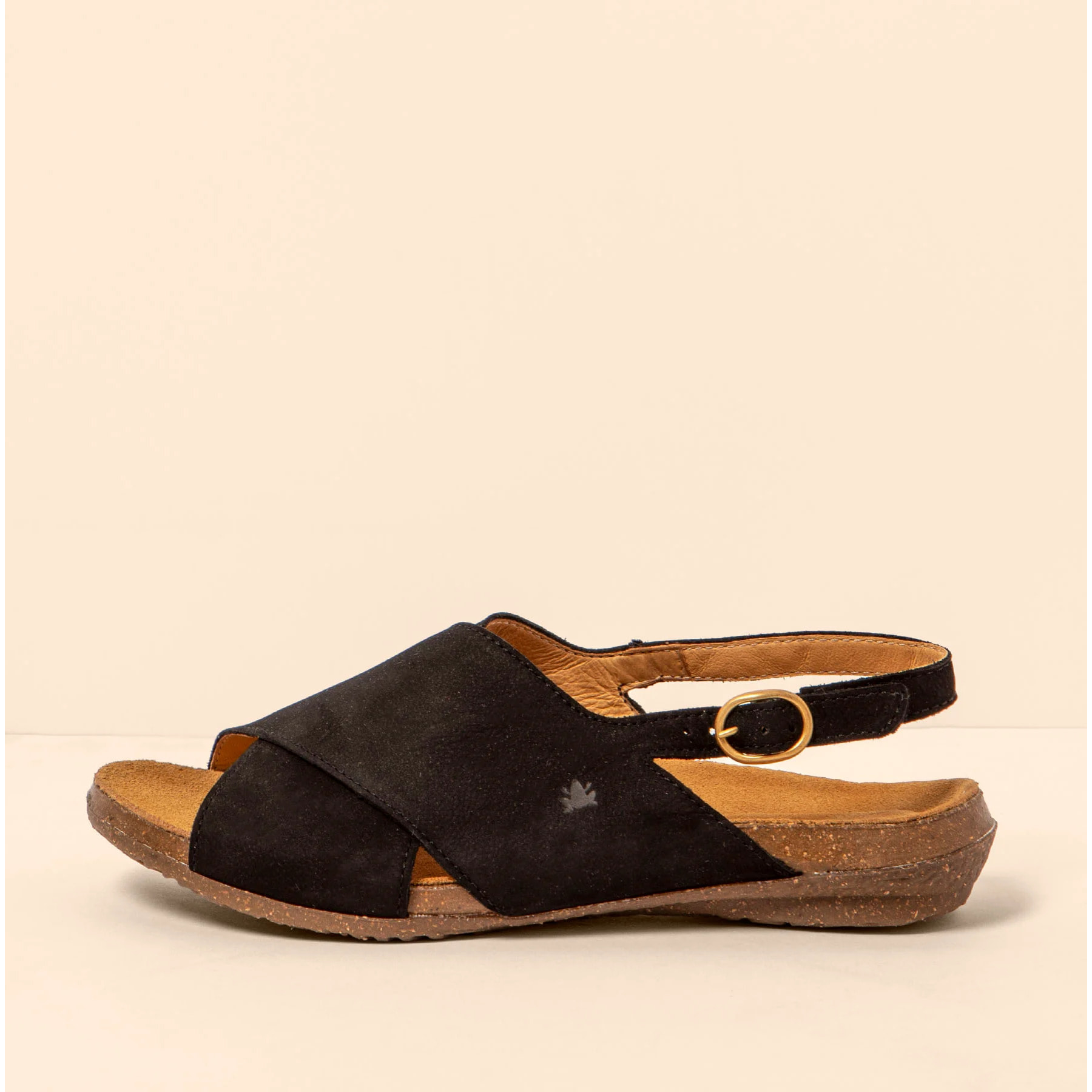 Sandalias N5558 NOBUCK LAVADO BLACK / WAKATAUA color Black