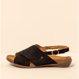 Sandalias N5558 NOBUCK LAVADO BLACK / WAKATAUA color Black