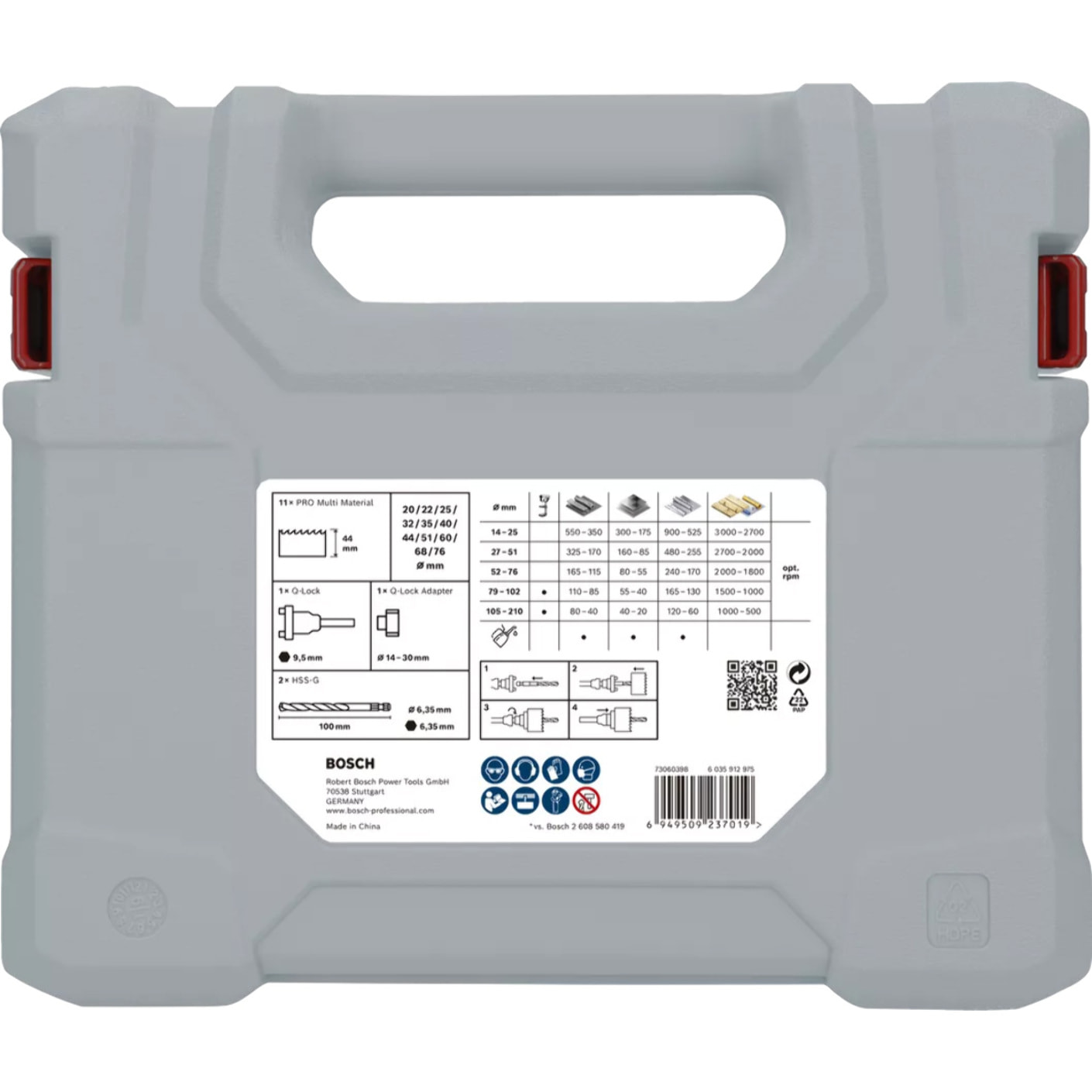 Coffret de scies trépans PRO Multi Material - BOSCH - 2608901549
