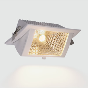 LEDS·C4 Downlight Out Square 40,9W 3000K Cri 80 93,1º Blanco Ip20 3276Lm