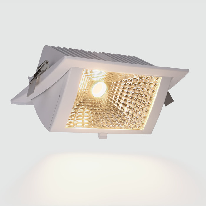 LEDS·C4 Downlight Out Square 40,9W 3000K Cri 80 93,1º Blanco Ip20 3276Lm