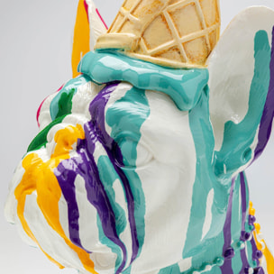 Déco chien glace blanc Kare Design