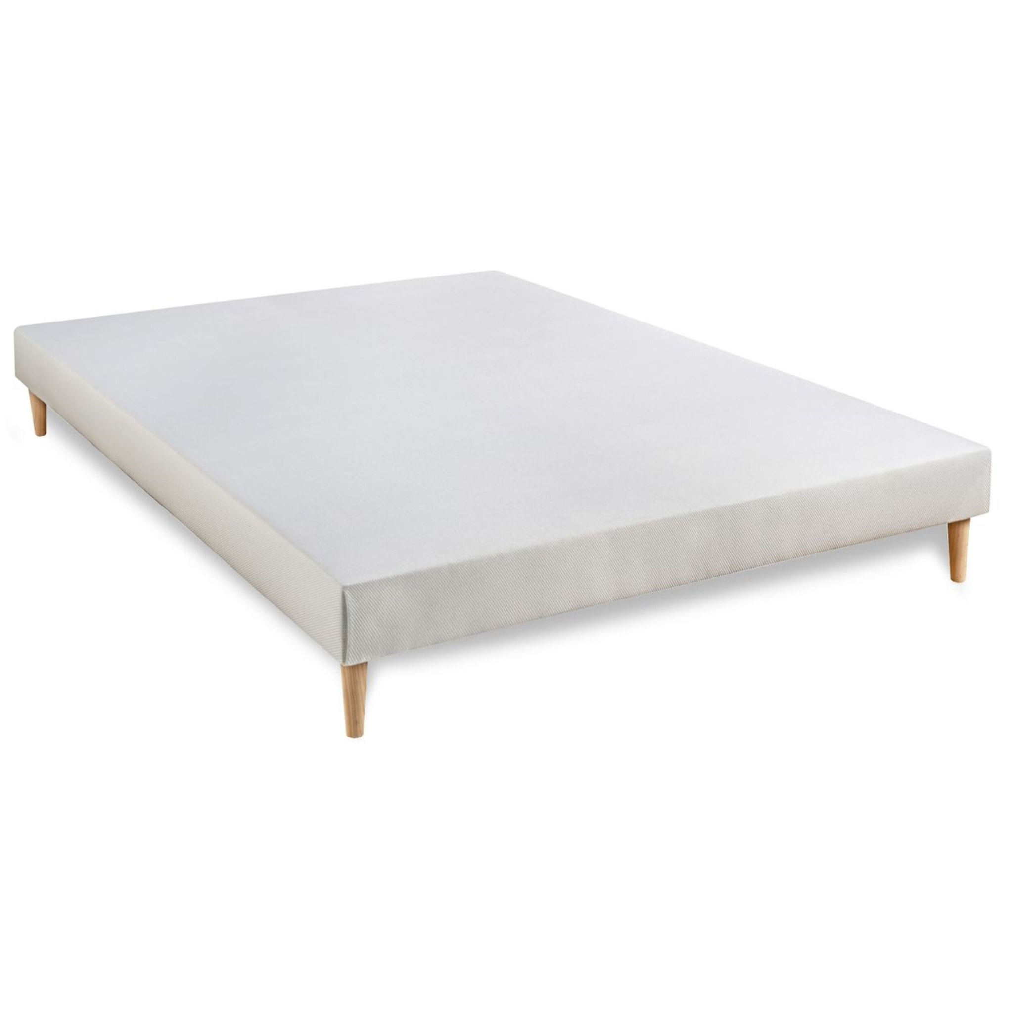 Ensemble Matelas Sommier 160x200 cm - Sommier Blanc (déjà monté) - Trente