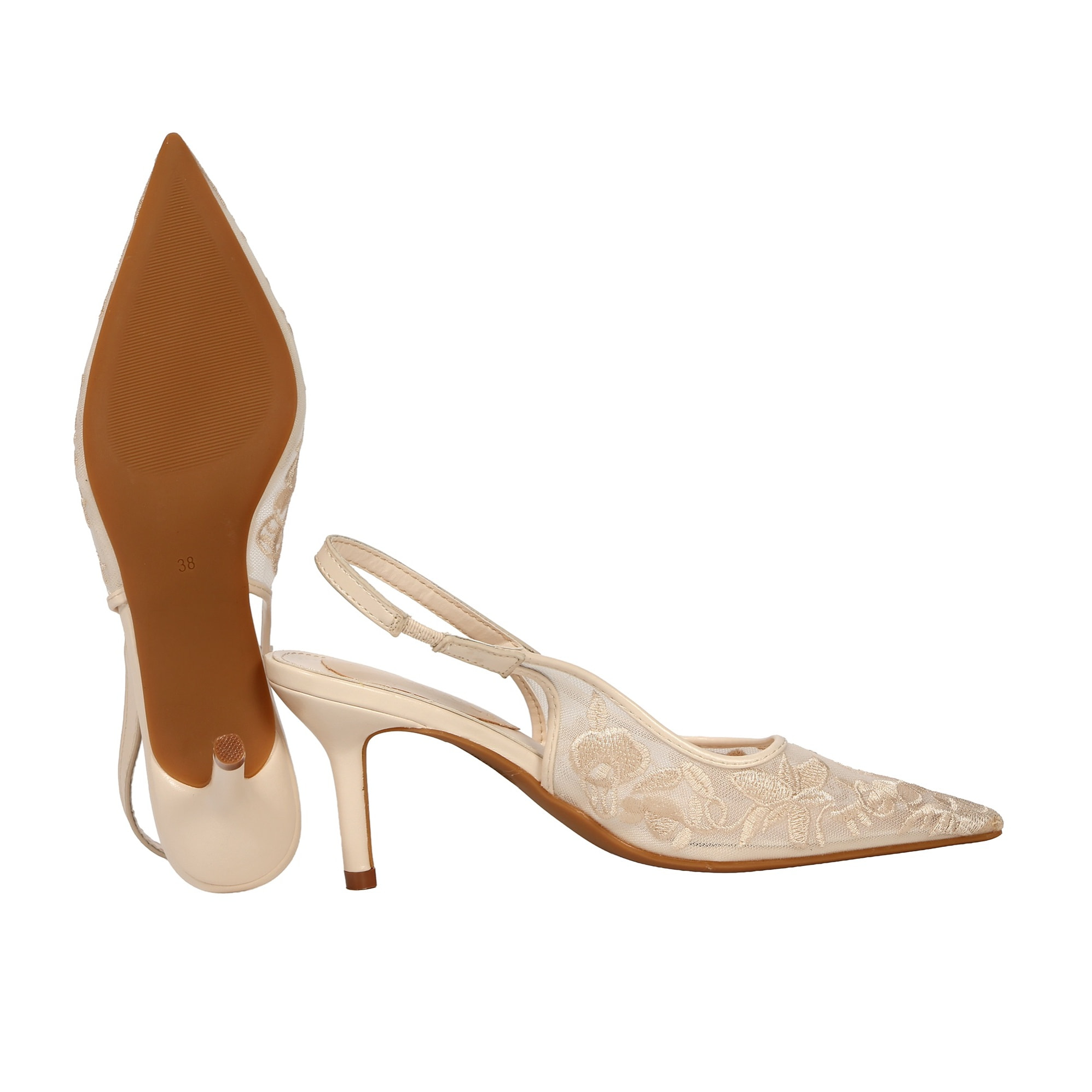 Decolletè ricamati - tacco 8,5 cm