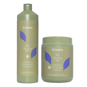 ECHOSLINE Kit No Yellow Shampoo 1000ml + Mask 1000ml