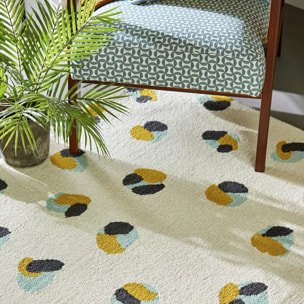 Tapis salon et chambre fait à la main en laine motif simple DORMEUX