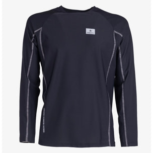 T-shirt Esercito a maniche lunghe sport nera uomo