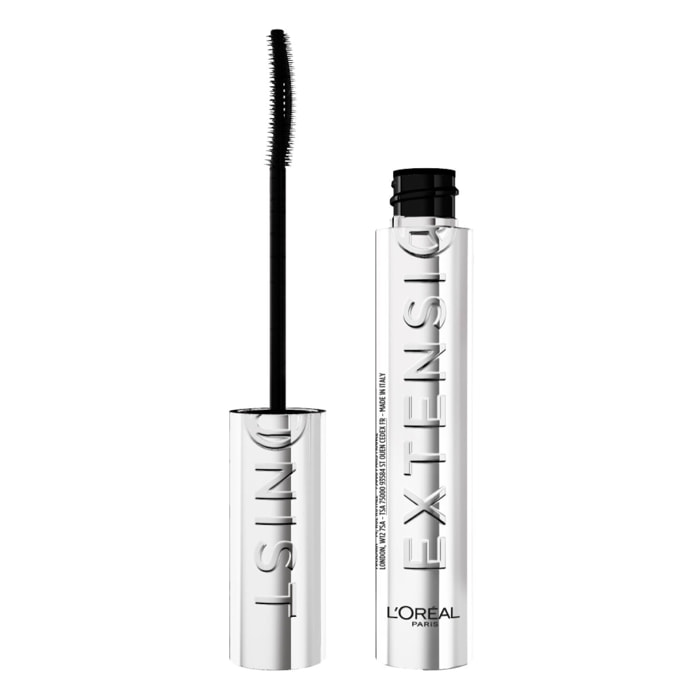 Mascara Allungante Nero Telescopic Extensionist con Scovolino Curvo Modellante per Ciglia Definite e Incurvate