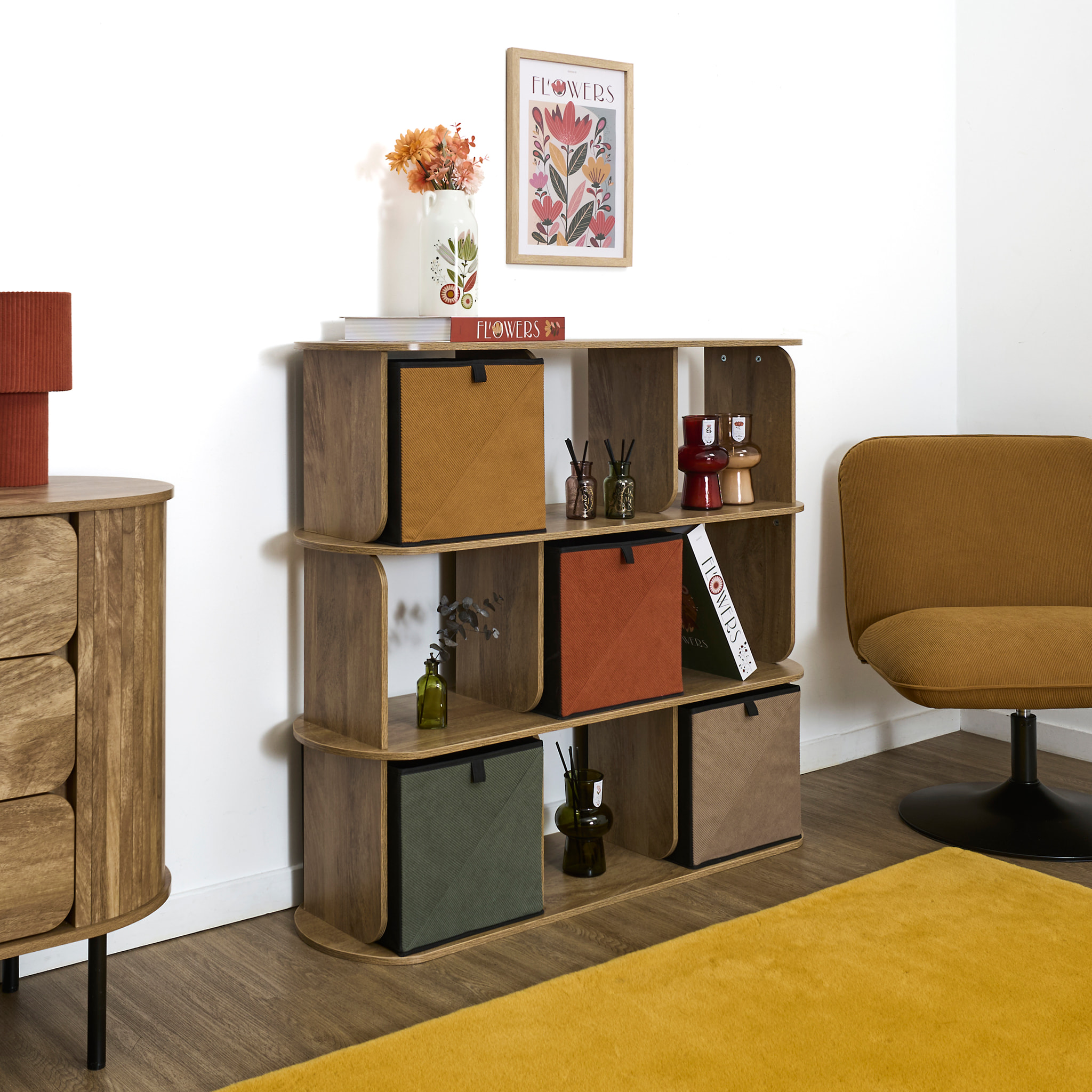Étagère - HOME DECO FACTORY - Heritage - Modulable - Marron