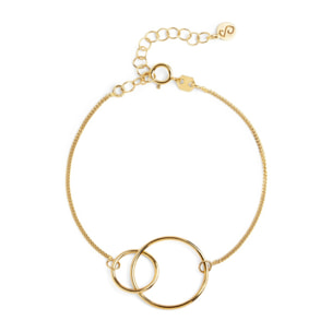 Pulsera Sister Plata Baño Oro