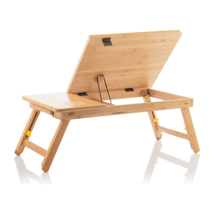 Mesa Plegable Auxiliar de Bambú Lapwood InnovaGoods