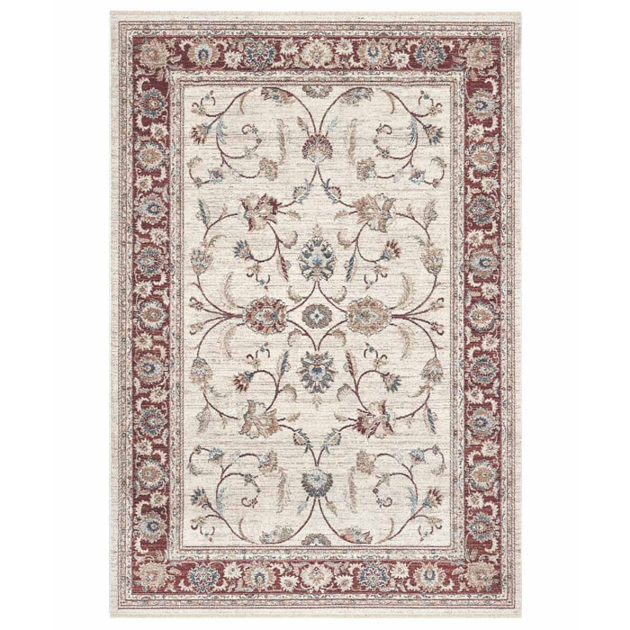 Tappeto orientale in varie misure classico tradizionale colore crema rosso per salotto soggiorno camera da letto