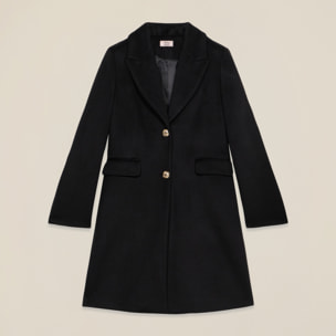 Oltre - Cappotto midi con bottoni dorati - Nero