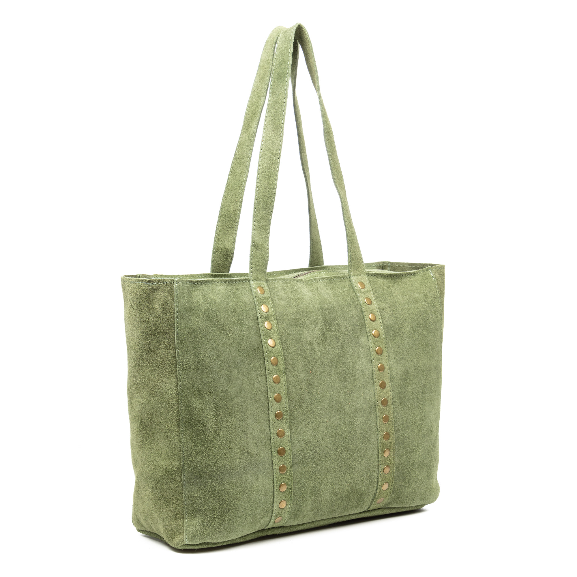 Alonte bolso de hombro mujer. Piel auténtica Gamuza.