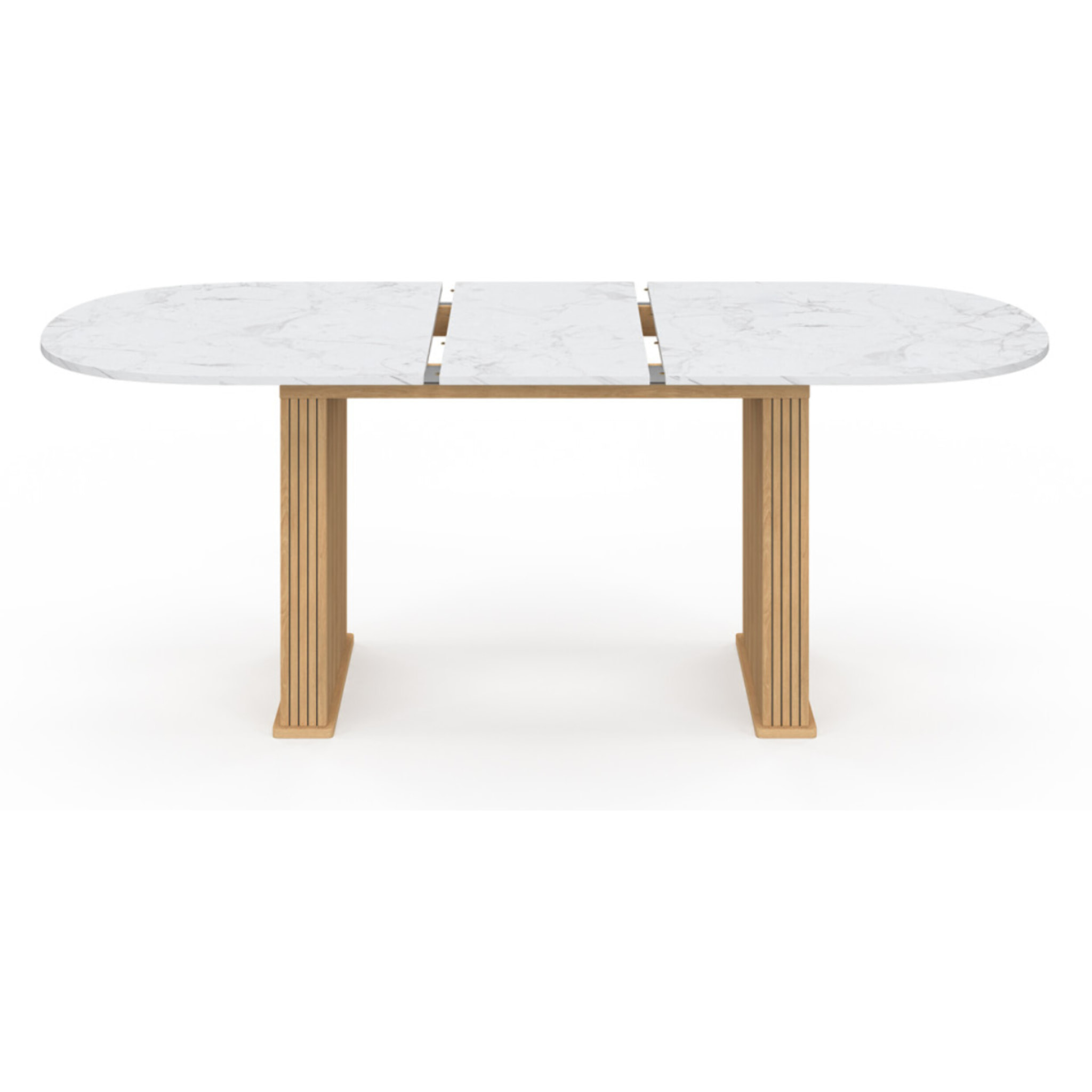 Table à manger extensible Marceau 160-200cm effet marbre