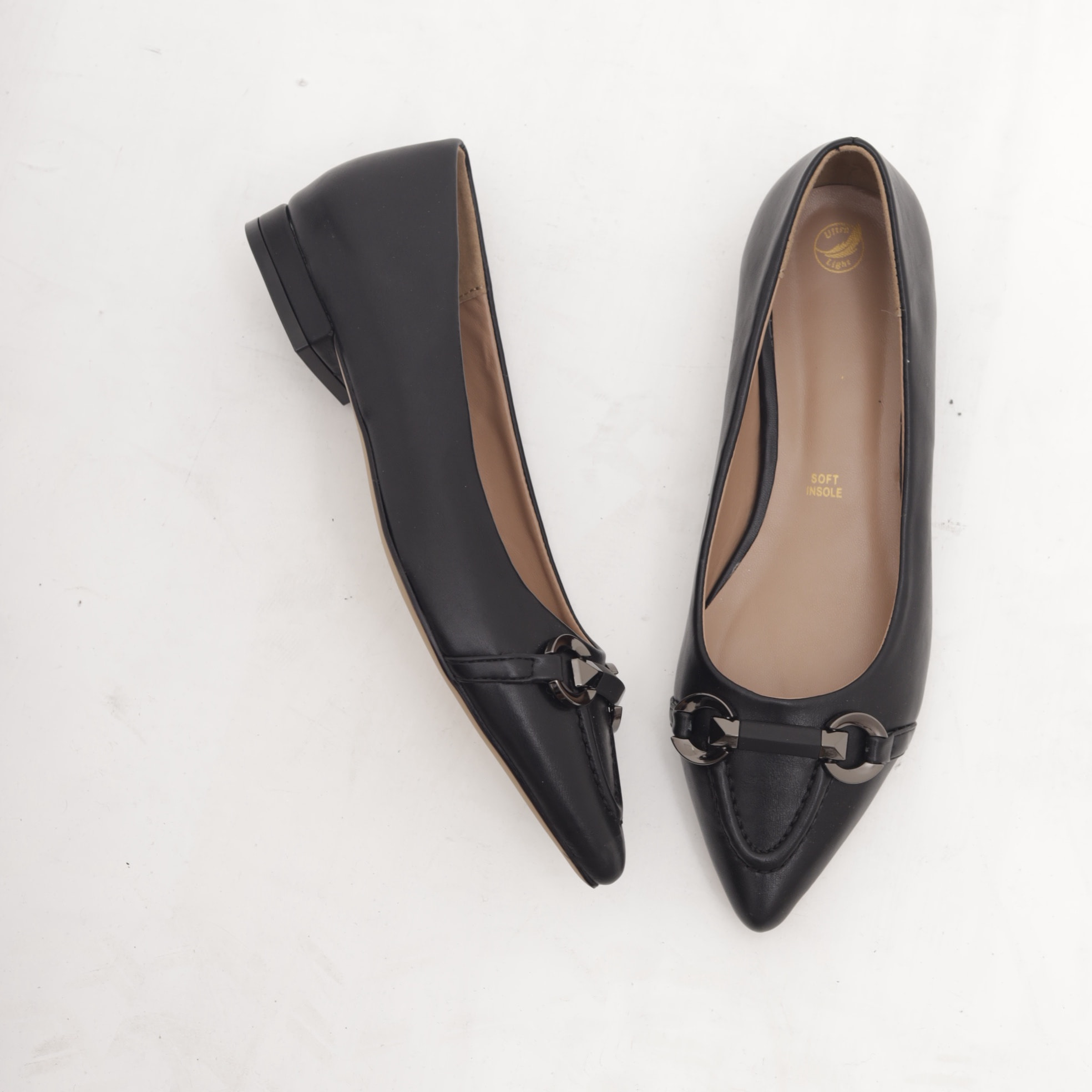 DECOLLETE FLAT MORSETTO NERO