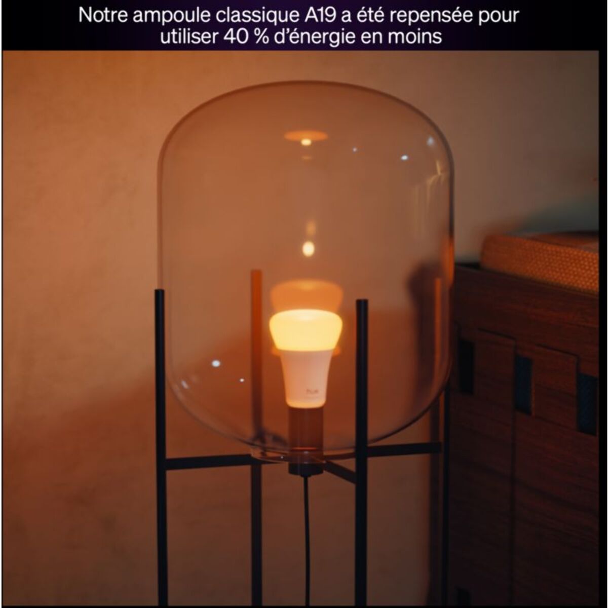 Ampoule LED connectée PHILIPS HUE E27 White&Color Ambiance pack de 2