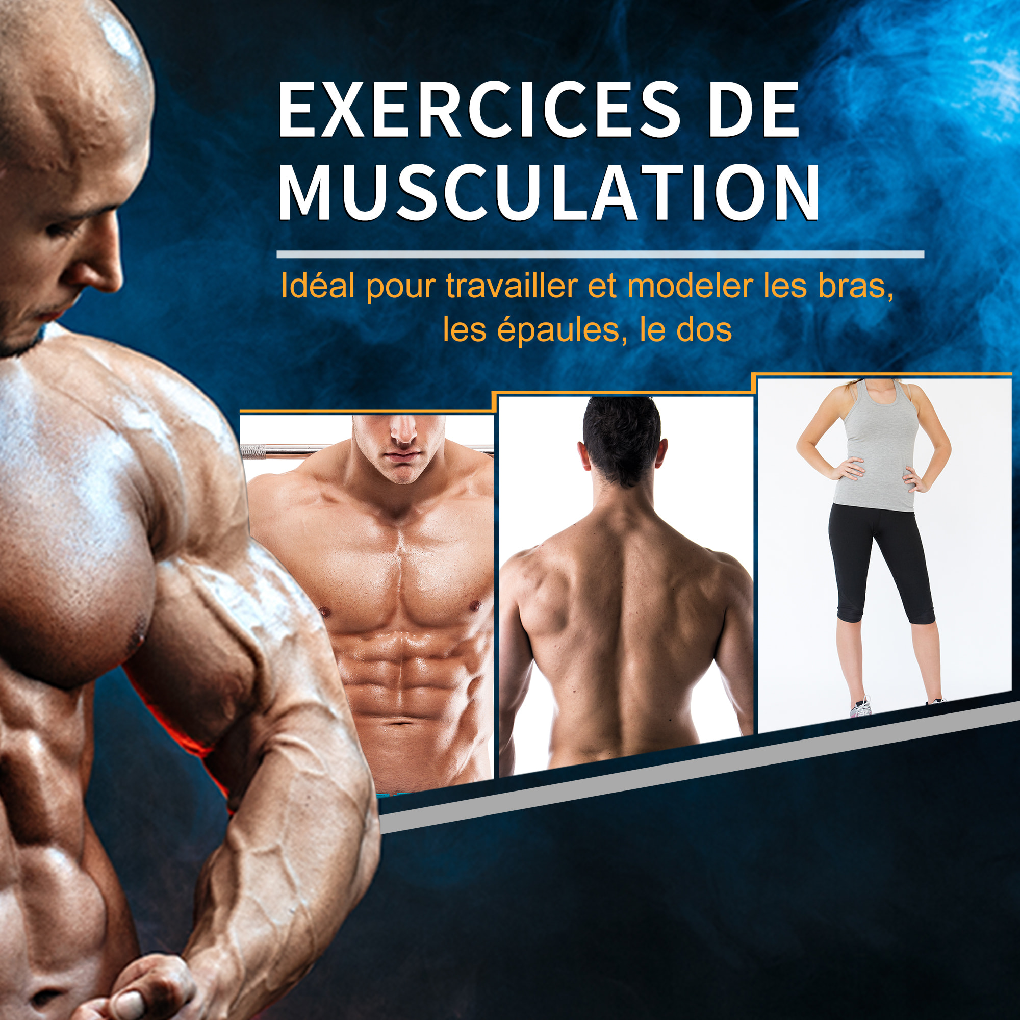 Haltère courte poids 15 Kg - entraînement musculaire & haltérophilie - acier caoutchouc noir