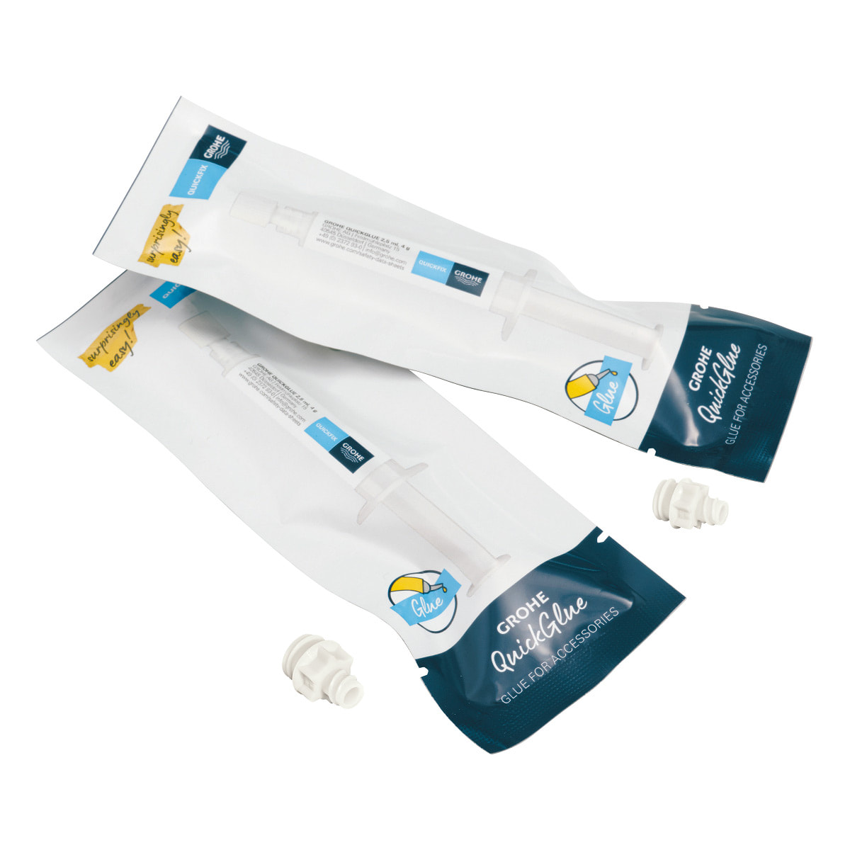 GROHE QuickGlue A2, colle pour accessoires de salle de bain (2 tubes)