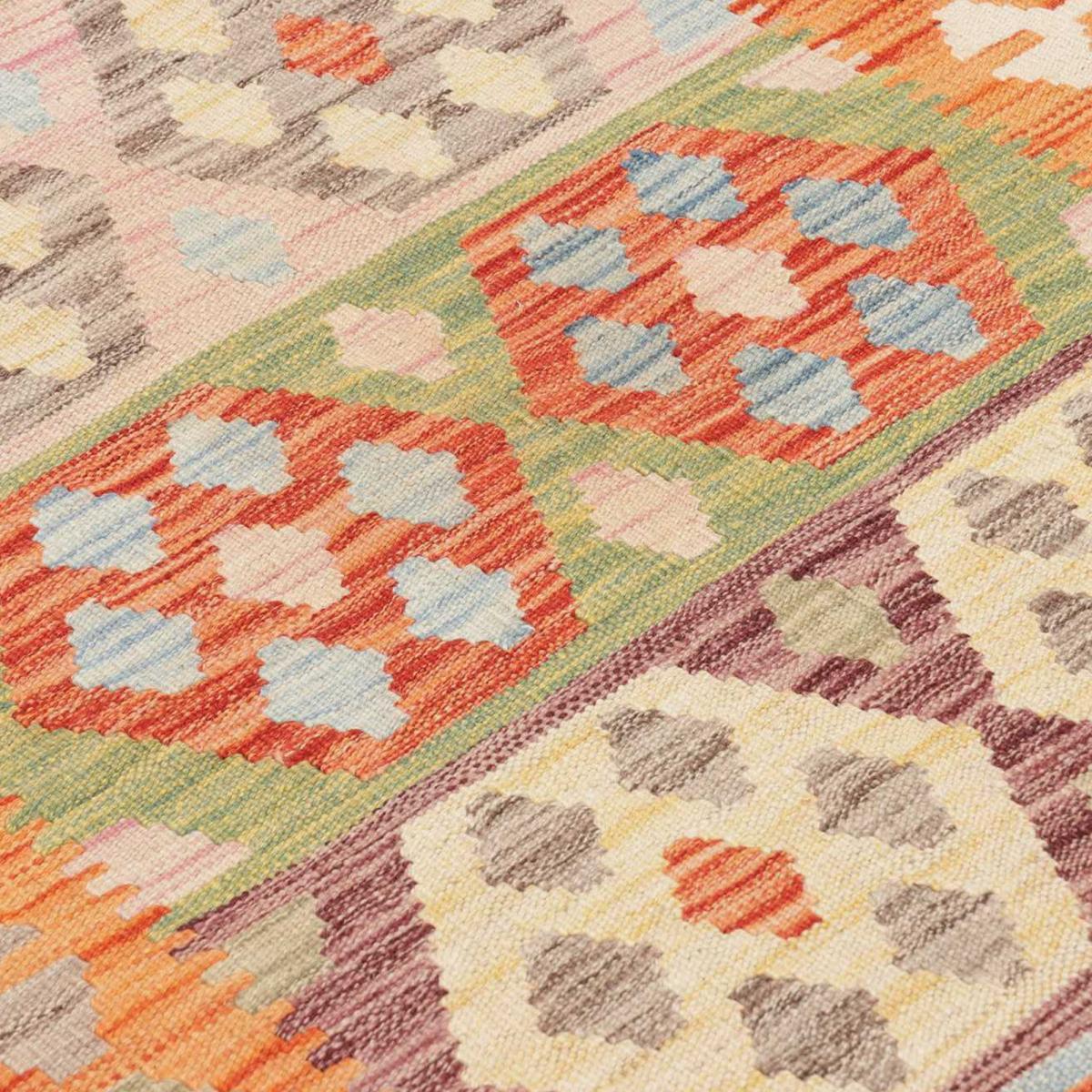 Tapis kilim au motif ethnique, tissé plat authentique, POJEG