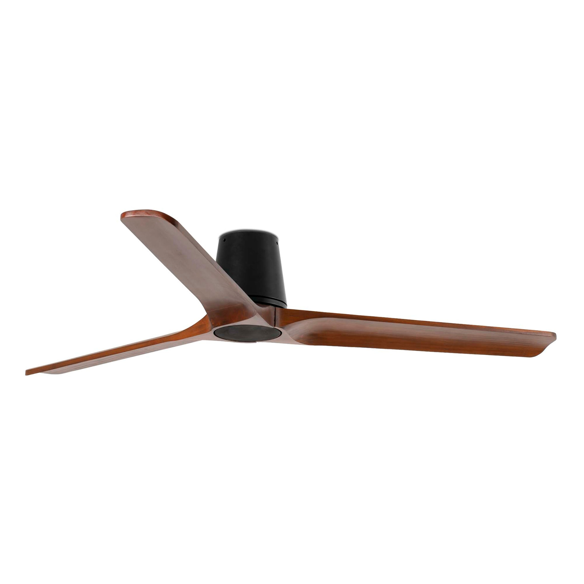 HEYWOOD TUB L Ventilateur de plafond noir/noyer