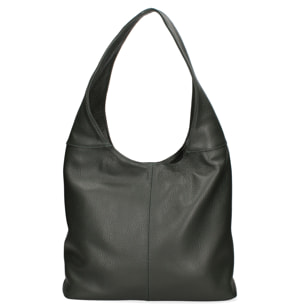 Borsa a spalla da donna In Vera pelle Made in Italy 39x55x13 cm