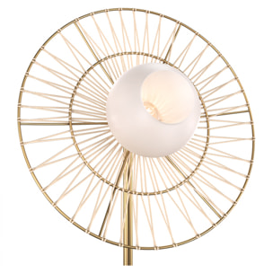 Lampadaire en métal doré - Bandia