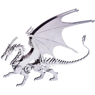Maqueta 3D de acero inoxidable. Modelo Dragón.