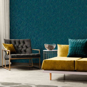 Papier peint kaleido - Bleu