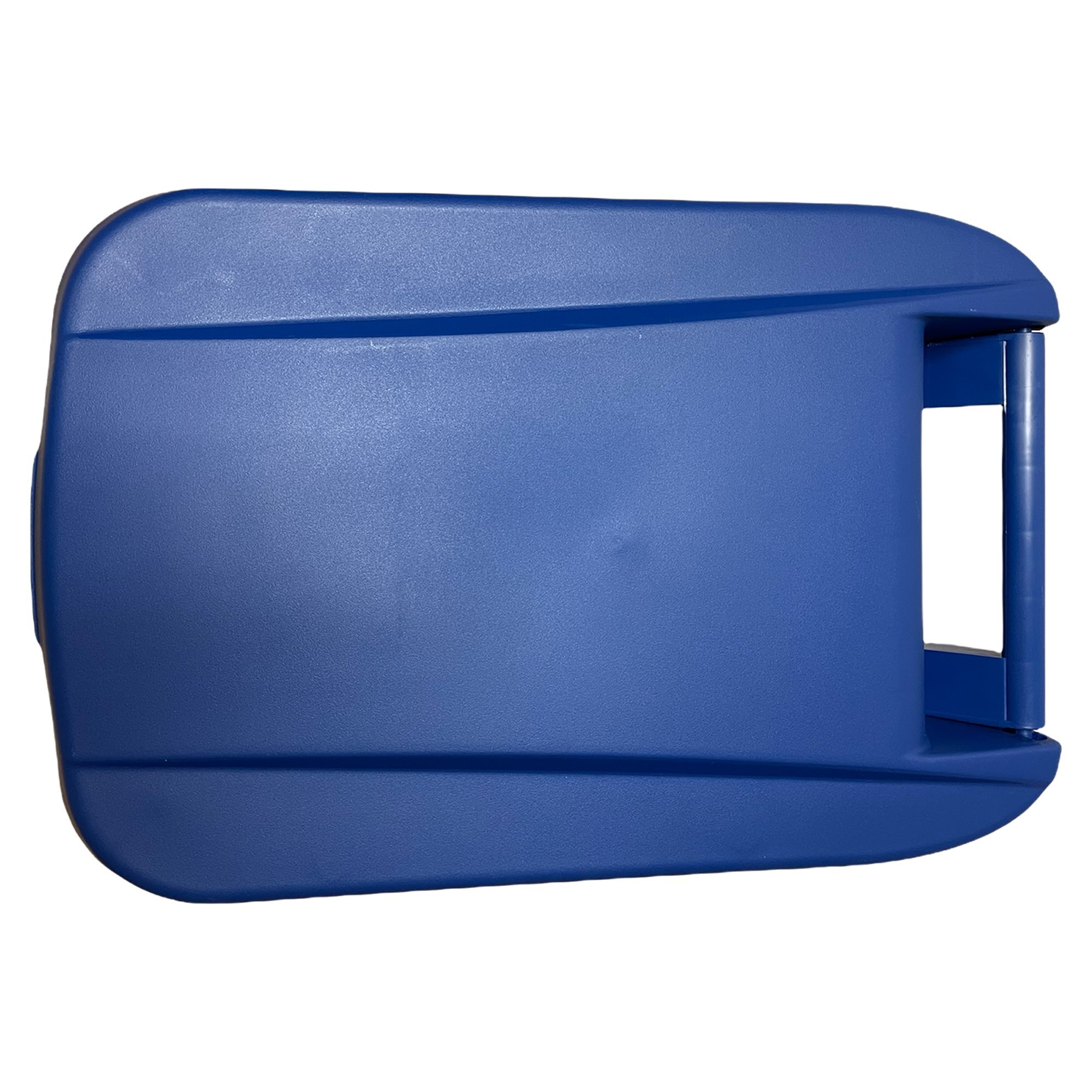 Contenedor - cubo de basura wellhome reciclo 110l, cerrado con tapa, ideal para reciclaje de papel y cartón, con ruedas