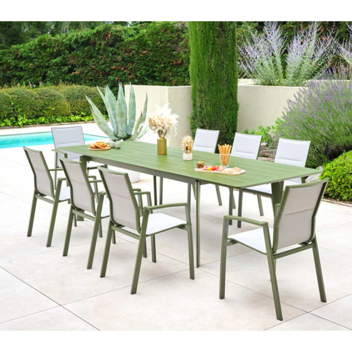 Ensemble table et chaises de jardin  - Vert Mélèze - NAIROBI