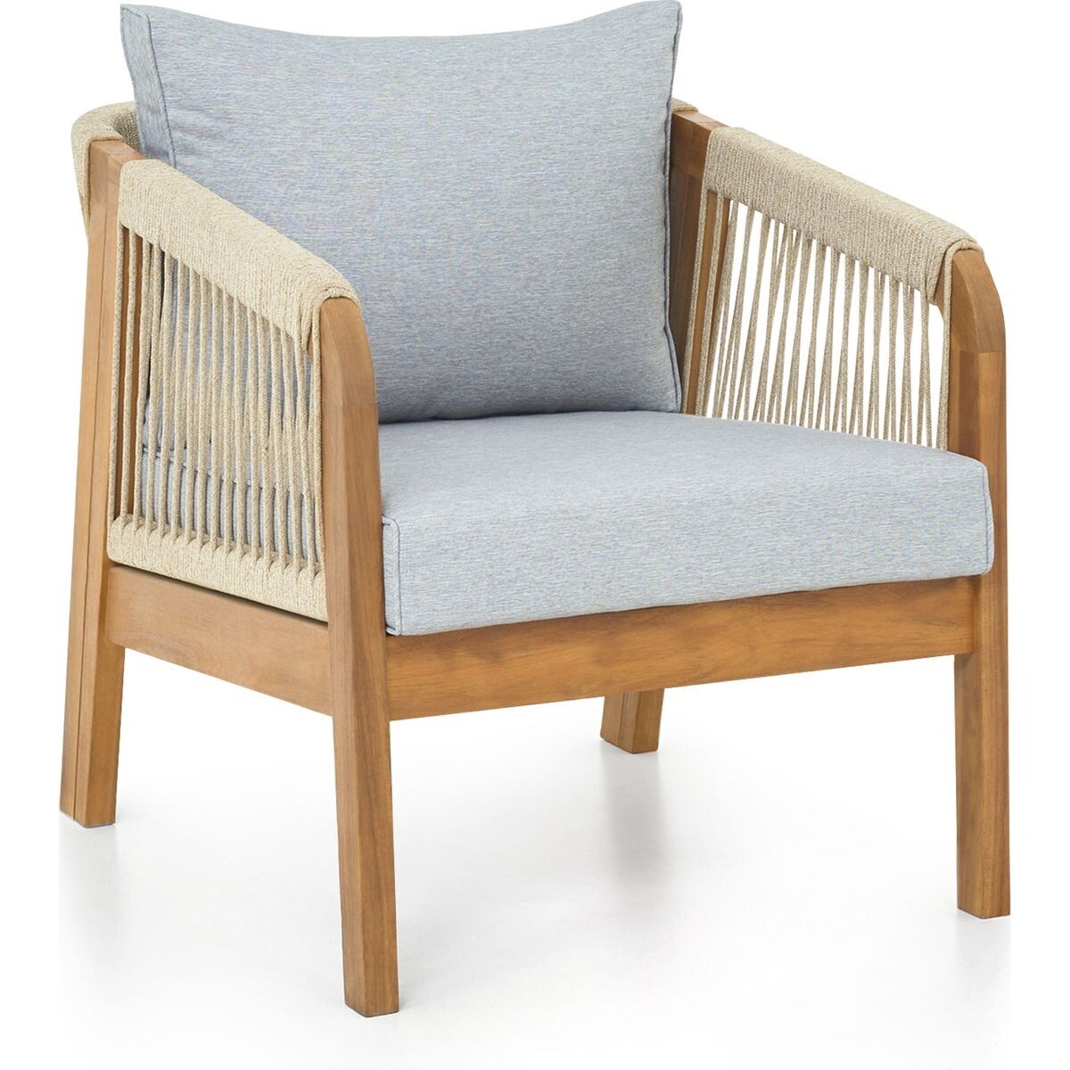 Lot de 2 fauteuils de jardin en bois FSC - SYMI
