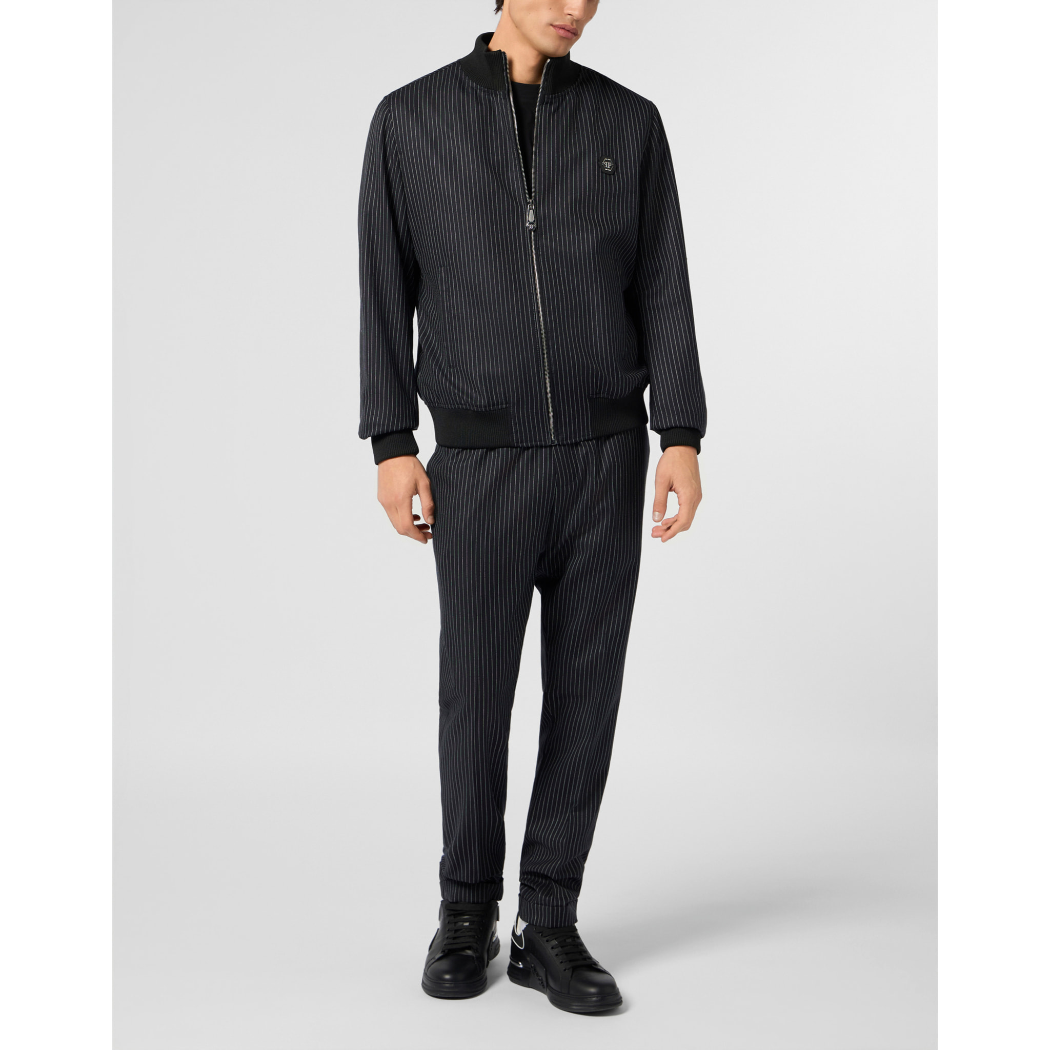 PHILIPP PLEIN Classic Tracksuit Jacket Stripes Stripes